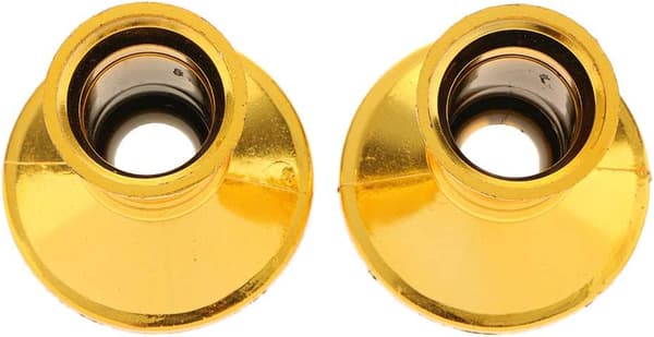 2 stk lysestake gullbelagt telysholder for stearinlys