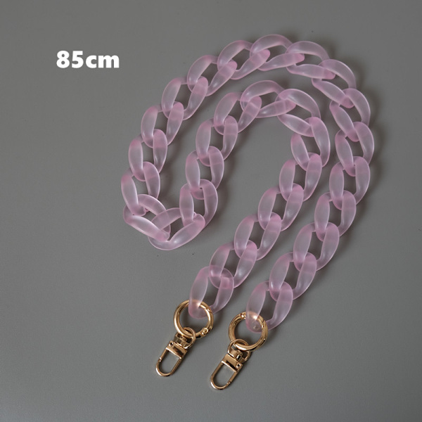 Pink - 1 stk., 2,5 cm bred, 85 cm lang, akrylkæde til kvinder