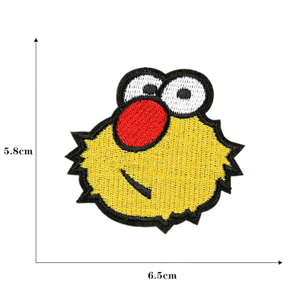 Set med 17, Sesame Street, pene broderte lapper til å stryke på