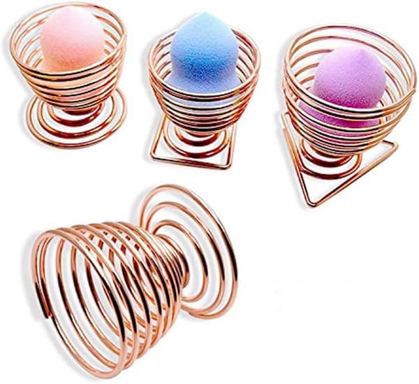 3 PCS Makeup Sponge Holder (Gull + Sølv + Rose Gull), Beauty Sp