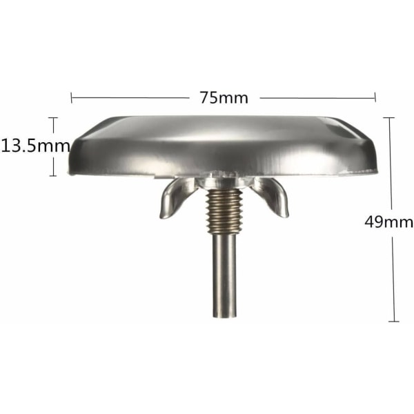 Rustfritt stål grilltermometer, grilltermometer med probe