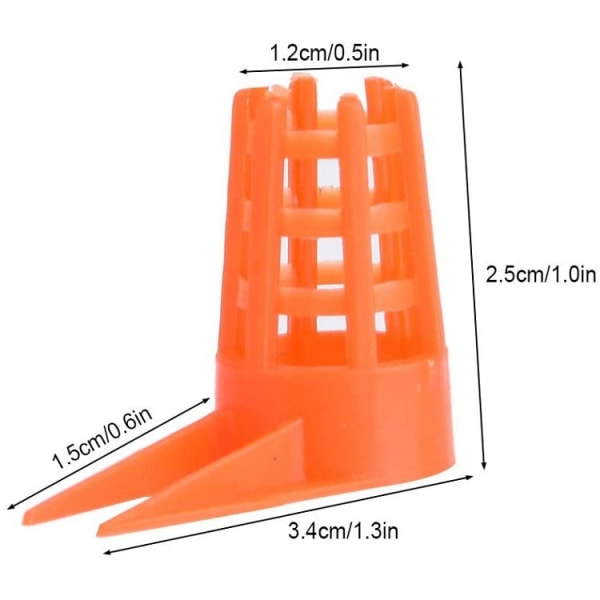 Honey Bee Comb Push-in Queen Cell Protector med tips til biavl