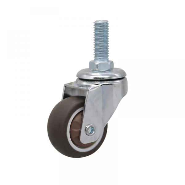 Sett med 4 hjul med bolt, diameter 50mm, stål og plast