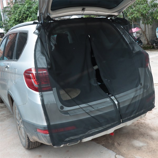 1 stk 150 x 175 cm Magnetisk Bil Trunk Myggnett til SUV Camping
