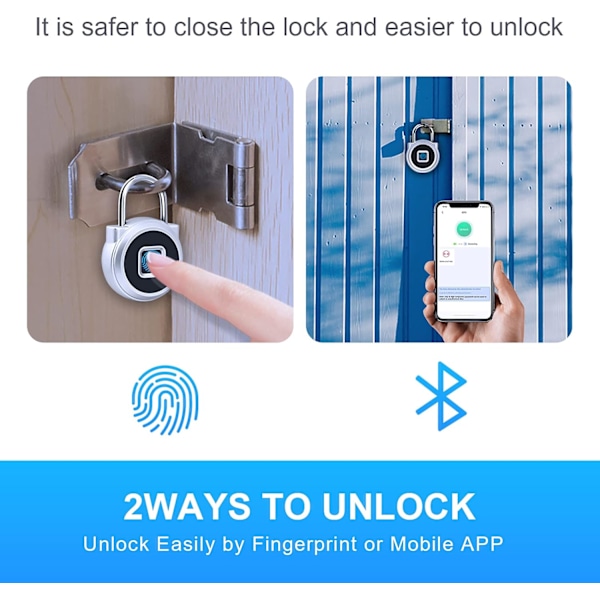 Fingeravtrykklås, Kombinasjonslås, Fingeravtrykk og APP-lås