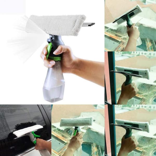 Hvit - 1 stk Vindusvaskeskrape, spray Dobbeltglass sq