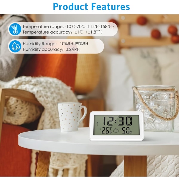 Sisätermometri, digitaalinen lämpömittari-hygrometr, digitaalinen lämpömittari
