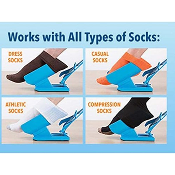 Sokker capalta Flowers Sock Slider Easy On Aid Helper lys på eas
