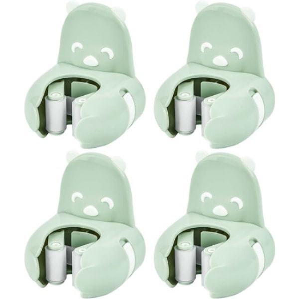 4-pack mopp- och kvasthållare, självhäftande, ingen borrning