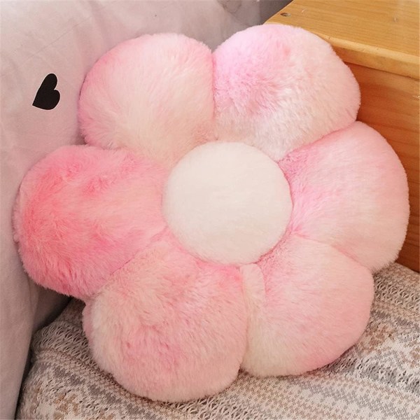 Flower Shape Stolsdynor (50x50cm Rosa), Soft Fluffy Plush Cus