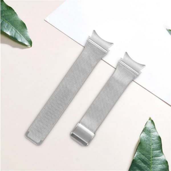 20 mm sølv urrem Samsung Galaxy Watch 4 rustfrit stål