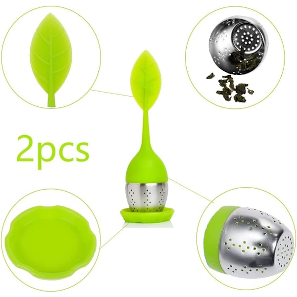 Teinfuser, 1 stk. silikoneteinfuser, tebladteinfuser, te
