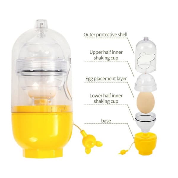 Kök Redskap Hand Golden Egg Maker Ägg Blanda Shaker Insid