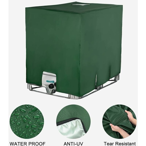 Ahlsen IBC-säiliön peite 1000L, säiliön kansi, UV-pölysuoja
