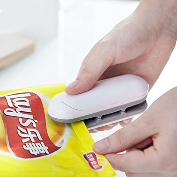 Mini Sealer (Hvid), 2 i 1 Varmeforseglingsmaskine Vakuummaskine Bærbar Forseglingsmaskine ABS Mini Sealer til Plastikposer