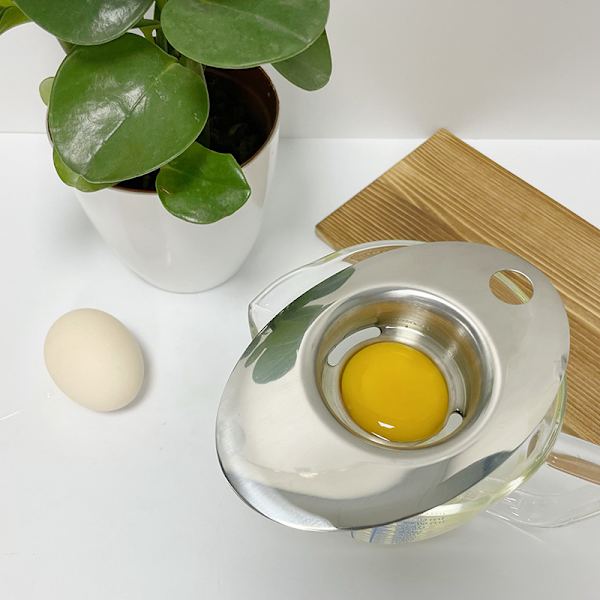 KitchenCraft Deluxe - Rustfritt stål eggehvite- og plommeseparator