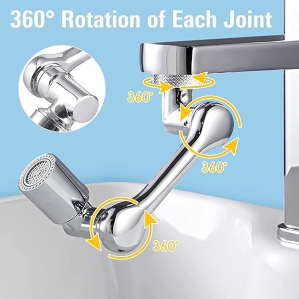 1080° Svängbar Förlängningskran Multifunktionell Kran Spray Regulator