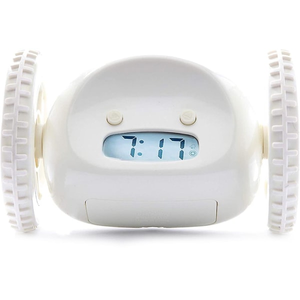 Clocky Alarm Clock på hjul Ekstra for tunge sovende Robot Clocki