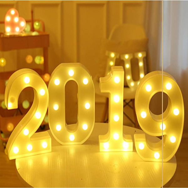 Luminous Numbers Letters (1) Light Up Alphabet Lamp LED Letter Li