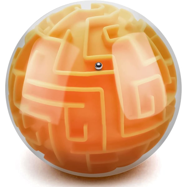 Puzzles Brain Game (Orange) - 3D-labyrint med udfordrende udfordringer