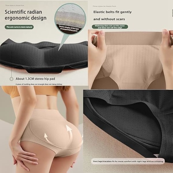 2ST Push Up Butt Underwear, Slimming Tummy Control Trosor, Shap