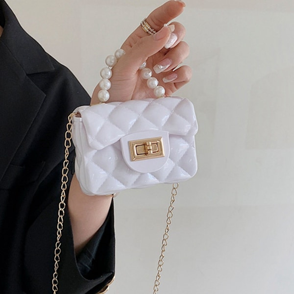 (Hvid) Piger Mini Tegnebog Crossbody Sød Prinsesse Håndtaske Lille