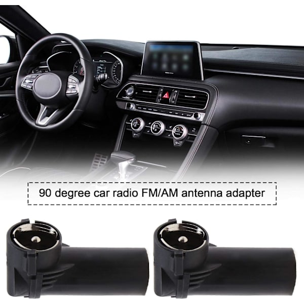 5 st Din hane till ISO hona antenn-adapter bilradio FM/AM höger