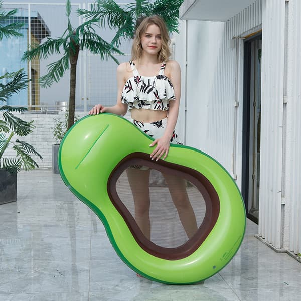 Oppustelig vandmadras til avocado-svømmepøl, egnet