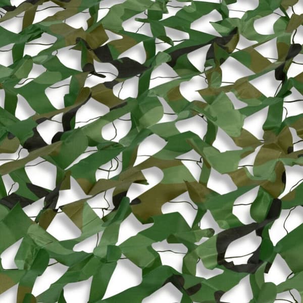 4x3 M Rektangulær skygge sejl Design Camouflage Shade Plaid grøn,