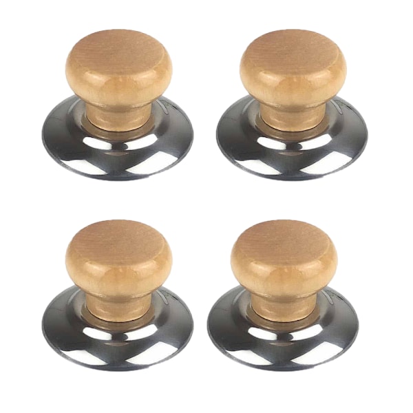 4 st knoppar i massivt trä, knopp för grytlock, knopp för grytlock, gryta
