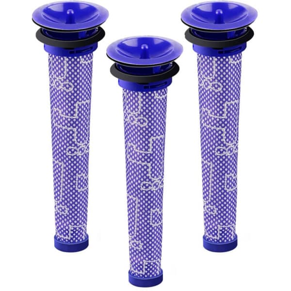 3 stk. Dyson V6-filter, V6 V7 V8 forfilter, støvsuger, erstatning