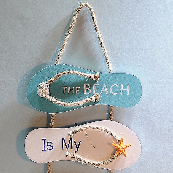 Strand Flip Flops Dekoration Flip Flops Væg Dekoration Træ Flip Flops Dekoration