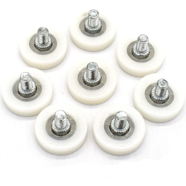 8 st plastnylon spårrulle