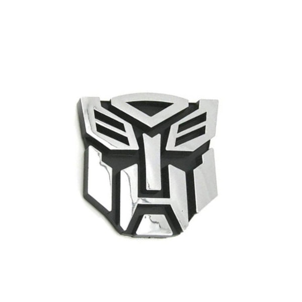 1 par Autobots bilklistremerker krom PVC bil logo Transformers