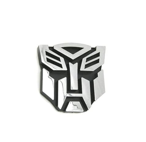 1 pari Autobots-auton tarroja kromi PVC-auton logo Transformers