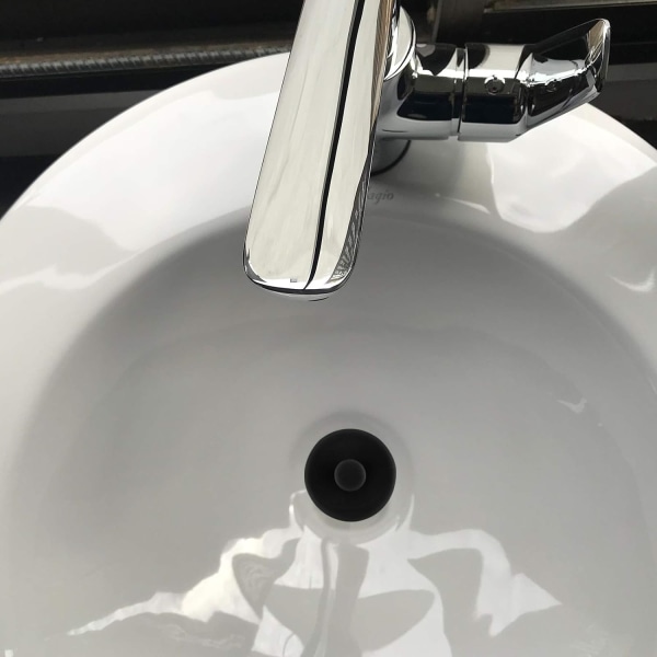 (Svart, Grå) 2PCS Universal Badekarpropp, Baderomsavløpsstopp