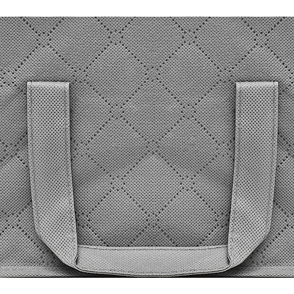 3 st grå förvaringsväska hopfällbar klädförvaringslåda under sängkläder 48 x 35 x 20 cm förvaringsbehållare färg