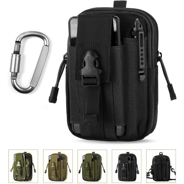 Tactical Belt Bag, EDC 210D Molle vyölaukku/Monitoiminen laukku wi