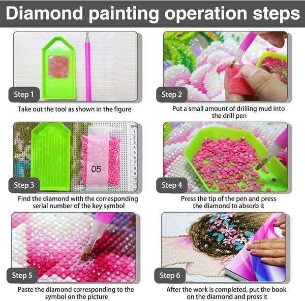 （40*60cm）Diamantmaleri 5d DIY Diamantmaleri Voksne Dyr P