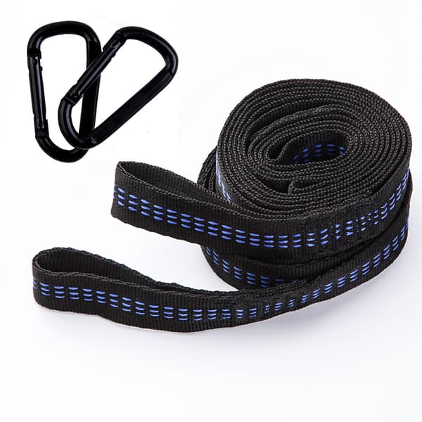 2 Hängmattsremmar, 3m*2.5cm, Maximal belastning 400kg, Camping Hängmatta A