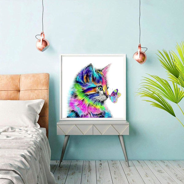 Timanttimaalaus, 5D DIY Täysi Timantti Kissa, Timanttimaalaus Sarjat