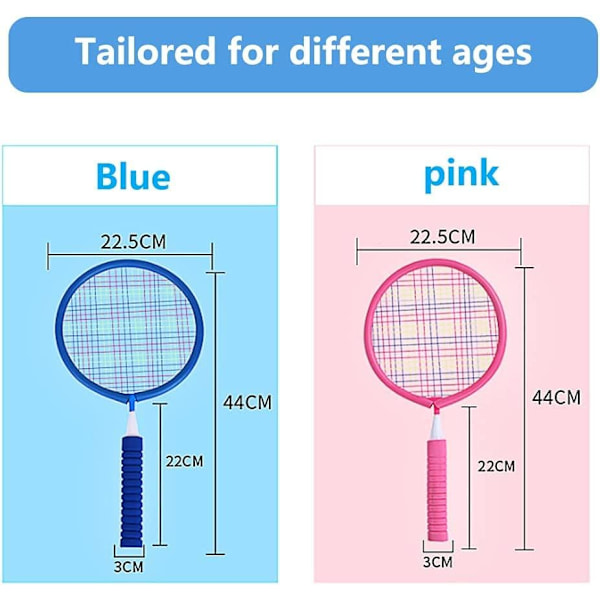 Tennis Badminton Rackets (Rosa)Tennis Set Utespill Ball Utendørs