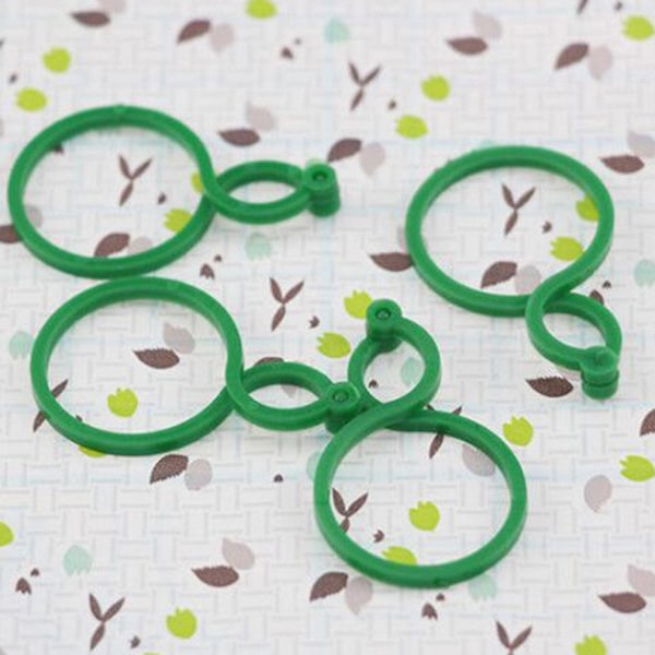 Grøn - 50 stk, 8 Snap Rings Havetilbehør Ringe til Melon