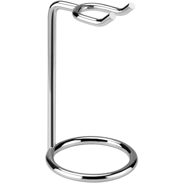 Stativ for barberhøvel i rustfritt stål, holder for barberkost, luksuriøs