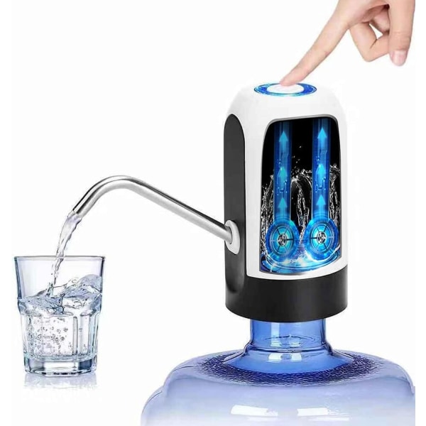 2 pieces Water Dispenser with Pump System and Removable USB Water