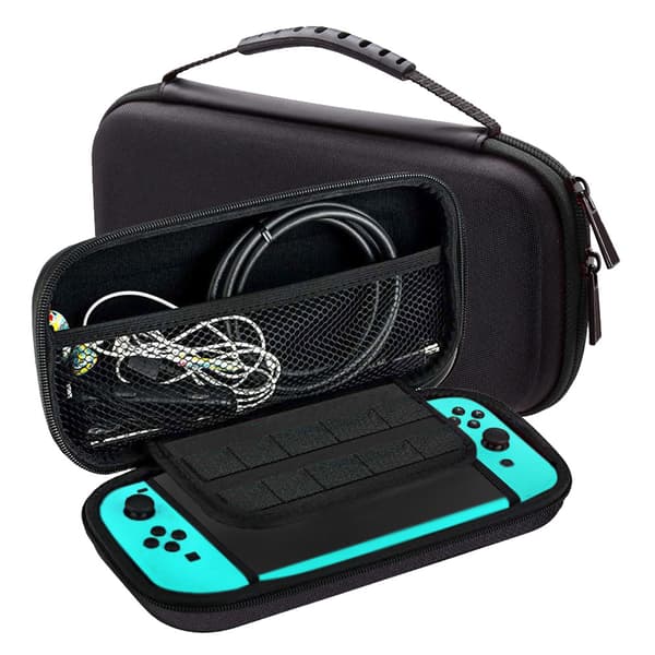Blå Switch Lite hte förvaringsväska anti-fall bärbar skyddande ba