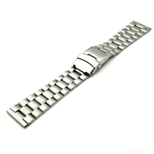 Silver 18mm Genomtänkt klockarmband i rostfritt stål