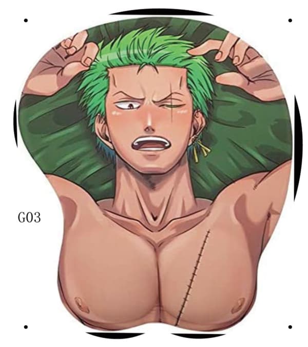 Gaming Musematte - Perfekt Musematte for Menn 3D Anime Håndleddsstøtte
