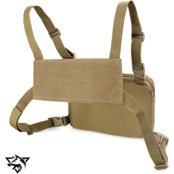 Khaki Taktisk Brystpose Blød Jakkepose Frontpose Camoufla