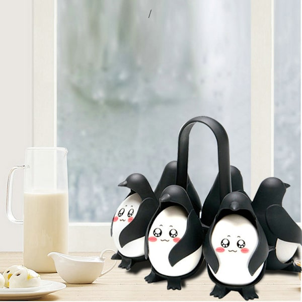 Egguins - Universal egg holder - egg cooker - egg cups - morsomme eg